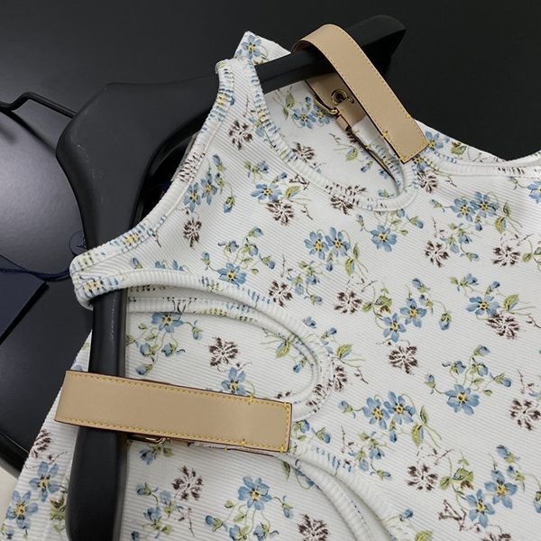 LV Remix★ルイヴィトン 偽物★フローラルプリントアイレットベルトタンクトップ 1AFGRL